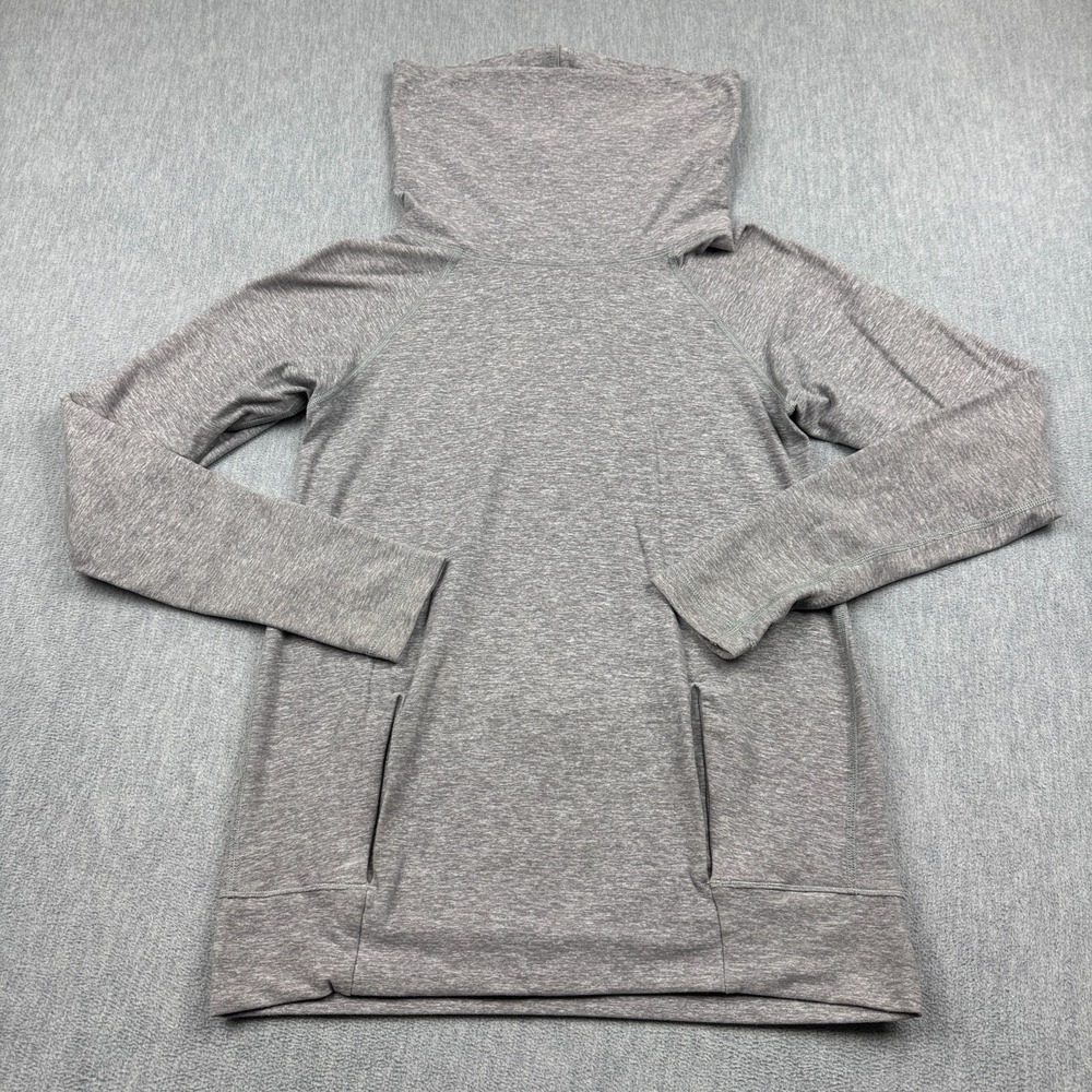 Lululemon Shirt Womens‎ 8 Gray Make A Move Long Sleeve Funnel Neck Rulu Pullover